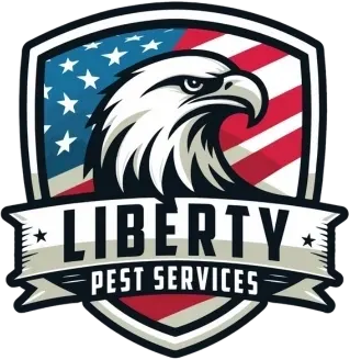 A picture of the logo for liberty pest services.